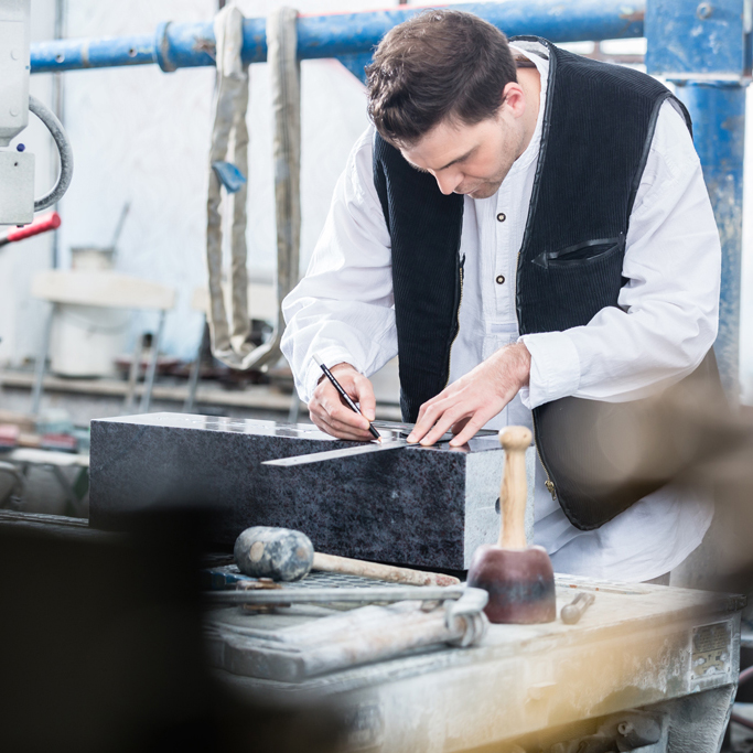 La marbrerie funéraire des Pompes Funèbres et Marbrerie Picard